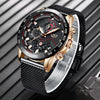 2019 New LIGE Blue Casual Mesh Belt Fashion Quartz Gold Watch Mens Watches Top Brand Luxury Waterproof Clock Relogio Masculino