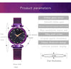 Ladies Magnetic Starry Sky Clock Luxury Women Watches Fashion Diamond Female Quartz Wristwatches Relogio Feminino Zegarek Damski