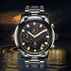 2019 New Watches Men Luxury Brand BOAMIGO Chronograph Men Sports Watches Waterproof Full Steel Dress Fashion Quartz Men's Watch