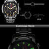 2019 New Watches Men Luxury Brand BOAMIGO Chronograph Men Sports Watches Waterproof Full Steel Dress Fashion Quartz Men's Watch