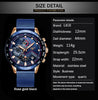 2019 New LIGE Blue Casual Mesh Belt Fashion Quartz Gold Watch Mens Watches Top Brand Luxury Waterproof Clock Relogio Masculino