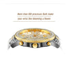 MISSFOX 51MM Oversized Big Dial Luxury Watch Men Diamond Accented Case With 5 Quartz Movt Analog Male Gold Business Wrist Watch