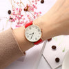 Top Fashion Style Luxury Women Leather Band Analog Quartz Wrist Watch Golden Ladies Watch Women Dress Reloj Mujer Black Clock