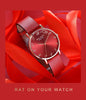 Luxury Watch Women 2020 New Fashion Red Leather Strap Wrist Watch Ladies Dress Quartz Clock Waterproof Arabic Relogio Feminino