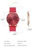 Luxury Watch Women 2020 New Fashion Red Leather Strap Wrist Watch Ladies Dress Quartz Clock Waterproof Arabic Relogio Feminino