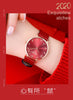 Luxury Watch Women 2020 New Fashion Red Leather Strap Wrist Watch Ladies Dress Quartz Clock Waterproof Arabic Relogio Feminino