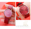 Luxury Watch Women 2020 New Fashion Red Leather Strap Wrist Watch Ladies Dress Quartz Clock Waterproof Arabic Relogio Feminino