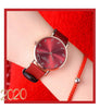 Luxury Watch Women 2020 New Fashion Red Leather Strap Wrist Watch Ladies Dress Quartz Clock Waterproof Arabic Relogio Feminino