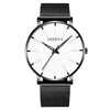 2020 Minimalist Men Fashion Ultra Thin Watches Simple Men Business Stainless Steel Mesh Belt Quartz Watch Relogio Masculino