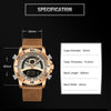 NAVIFORCE Men Sports Watches Military Luminous Digital Quartz Wristwatch Male Luxury Gold 30M Waterproof Clock Relogio Masculino