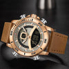 NAVIFORCE Men Sports Watches Military Luminous Digital Quartz Wristwatch Male Luxury Gold 30M Waterproof Clock Relogio Masculino