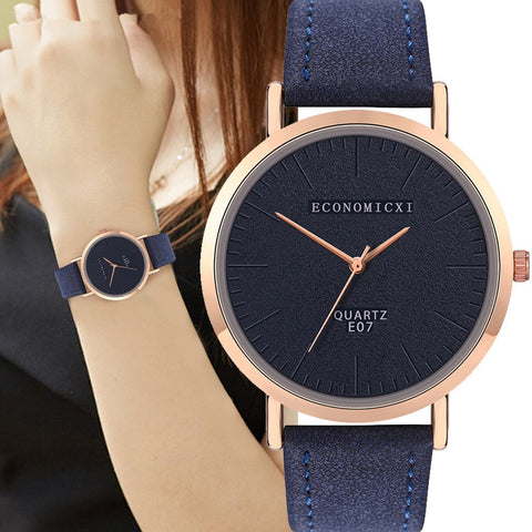 Trend Style Womens Watch Leather No Scale Blank Dial Ladies Girls Watch In Quartz Watches Relogio Orologi  Relojes Mujer