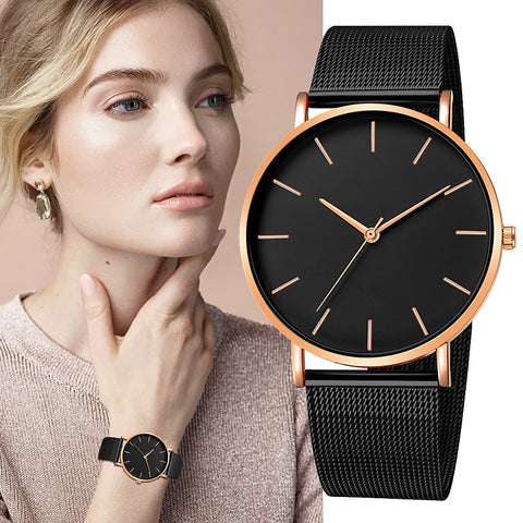 2020 latest fashion Reloj Mujer quartz watch simple watch ladies ladies mesh stainless steel casual bracelet metal girl watch