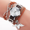 Duoya Brand Watches For Women Luxury Silver Heart Pendant Leather Belt Quartz Clock Ladies Wrist Watch 2019 Zegarek Damski