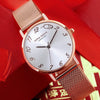 Luxury Watch Women 2020 New Fashion Red Leather Strap Wrist Watch Ladies Dress Quartz Clock Waterproof Arabic Relogio Feminino