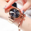 Ladies Magnetic Starry Sky Clock Luxury Women Watches Fashion Diamond Female Quartz Wristwatches Relogio Feminino Zegarek Damski